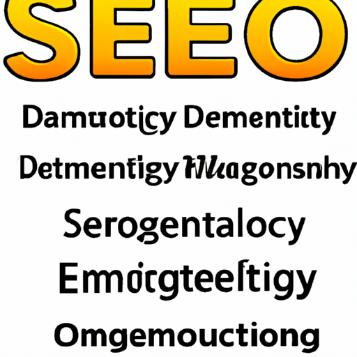 המחשה של אלמנטים שונים של SEO, עם צפיפות מילות מפתח מודגשת
